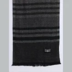 Women Reversible Black Striped Scarves / Muffler - Image 6