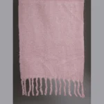 Women Winter Wear Pink Wool Neck Wraps Muffler - Image 7