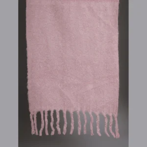 Women Winter Wear Pink Wool Neck Wraps Muffler - Image 7