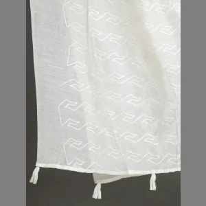 Women White Thread Embroidery Polyster Silk Dupatta - Image 3