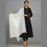 Women's Party Wear White Sequins Scarf - Image 2