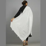 Women's Party Wear White Sequins Scarf - Image 6