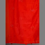 Women's Red Chanderi Silk Chunni - Image 5