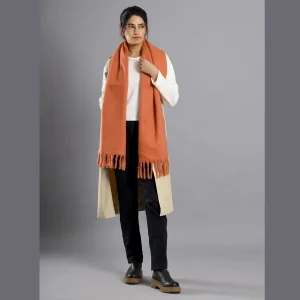 Women's Rust Designer Acrylic Scarves 72"x14" Inch - Image 5