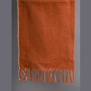 Women's Rust Designer Acrylic Scarves 72"x14" Inch - Image 7