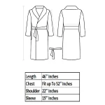 Beach Wear Blue Floral Print Cotton Bathrobe - Image 8