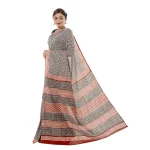 Bagru Print Soft Cotton Women's Saree - Image 2