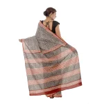 Bagru Print Soft Cotton Women's Saree - Image 4