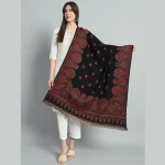 Black & Pink Winter Wrap Pashmina Shawl