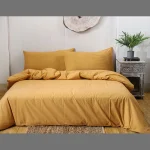 Exclusive Duvet Cover & Pillows (Gold/Beige)