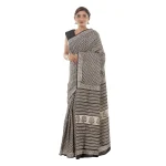 Indian Hand Block Floral Print Cotton Saree