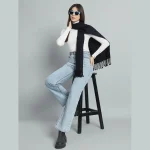 Purple Solid Wool Scarf For Women's Gift - Image 5