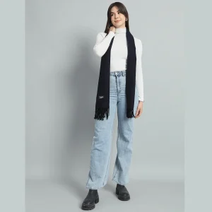 Purple Solid Wool Scarf For Women's Gift - Image 7