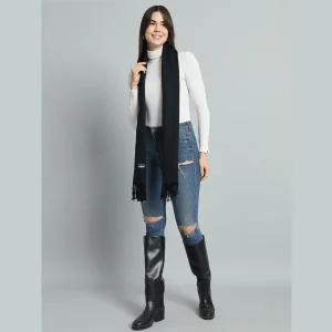 Solid Green Winter Wool Neck Wraps Scarf - Image 7