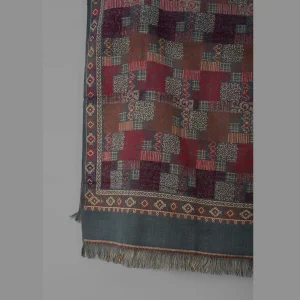 Traditional Winter Wraps Grey Wool Shawl - Image 6