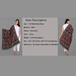 Traditional Winter Wraps Grey Wool Shawl - Image 8