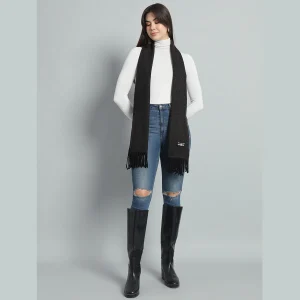 Winter Cashmere Brown Wool Scarf Wrap for Women's - Image 7