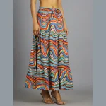 Women Beach Wear Long Skirt Multi Color - Image 2