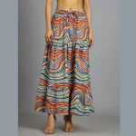 Women Beach Wear Long Skirt Multi Color - Image 4