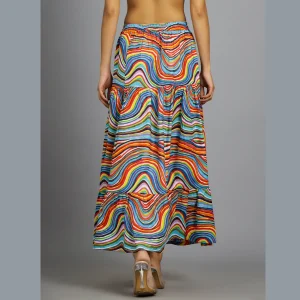 Women Beach Wear Long Skirt Multi Color - Image 5