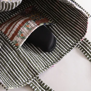 Women And Man Beautiful Patchwork Cotton Grocery Shopping Bags - Image 4