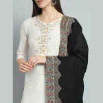 Women Winter Casual Soft And Warm Lightweight Black Stole - Image 4