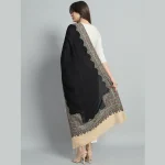 Women Winter Casual Soft And Warm Lightweight Black Stole - Image 5