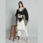 Women Winter Casual Soft And Warm Lightweight Black Stole - Image 6
