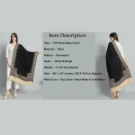 Women Winter Casual Soft And Warm Lightweight Black Stole - Image 9