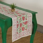 16"x60" Table Runner Hand Block Printed Cotton Cloth