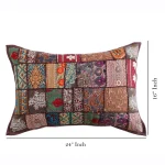2 PC Brown Color Pillow Cover 24"x16" Inch - Image 4