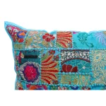 2 PC Handmade Turquoise Color Pillow Cover - Image 3