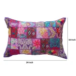 24"x16" Inch Purple Pillow Cover Set - Image 4