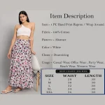 Abstract Printed Casual Long Rapron Skirt - Image 8