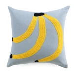 Banana Embroidery Cotton Cushion Cover - Image 2