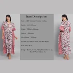 Beautiful Beach Wear Dress White Abstract Printed - Image 8