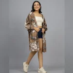 Beautiful Brown Paisley Kimono Shrug - Image 2