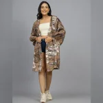 Beautiful Brown Paisley Kimono Shrug