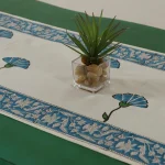 Beautiful Hand Block Floral Print Cotton Runner - Image 3