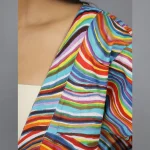Beautiful Multi Color Abstract Print Cotton Shrug - Image 5