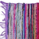 Home Decor Purple Color Chindi Rug Carpet - Image 3