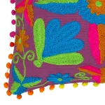 Embroidered Cotton Cushion Cover Diwali Christmas Gift - Image 3
