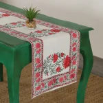 Floral Print Cotton Table Runner 16"x60"