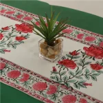 Floral Print Cotton Table Runner 16"x60" - Image 3