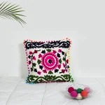 Handmade Embroidery Cushion Pillow Case 16"