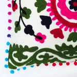 Handmade Embroidery Cushion Pillow Case 16" - Image 3