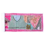 Handmade Pink Patchwork Bohemian Wall Hanging