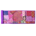 Handmade Purple Patchwork Bohemian Runner