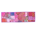 Handmade Purple Patchwork Bohemian Runner - Image 2