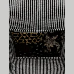 Handmade Quilted Patchwork Design Black Carry Bag - Image 6